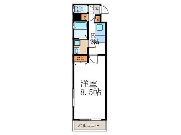 ド－リア北野東の物件間取画像